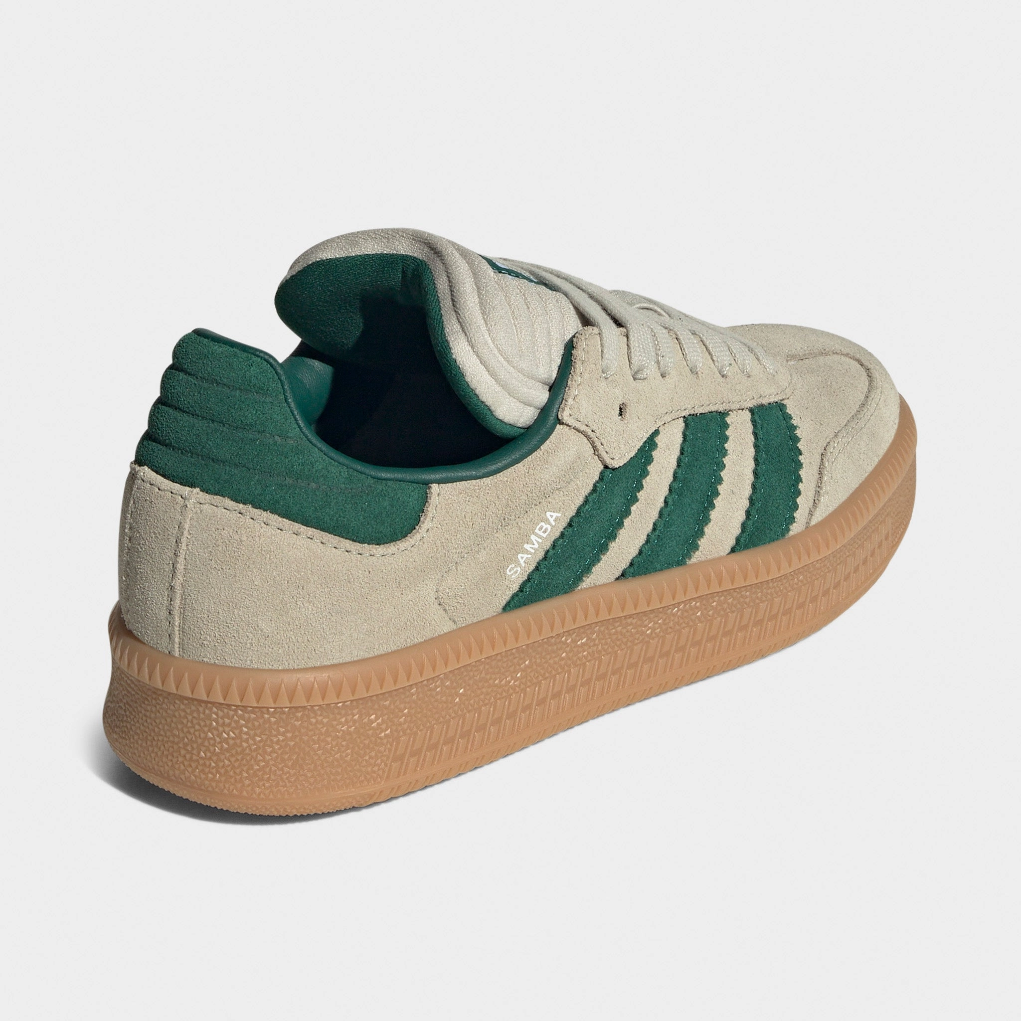 adidas Juniors' Samba XLG Tan / Green Torsional Rigidity Enhancements