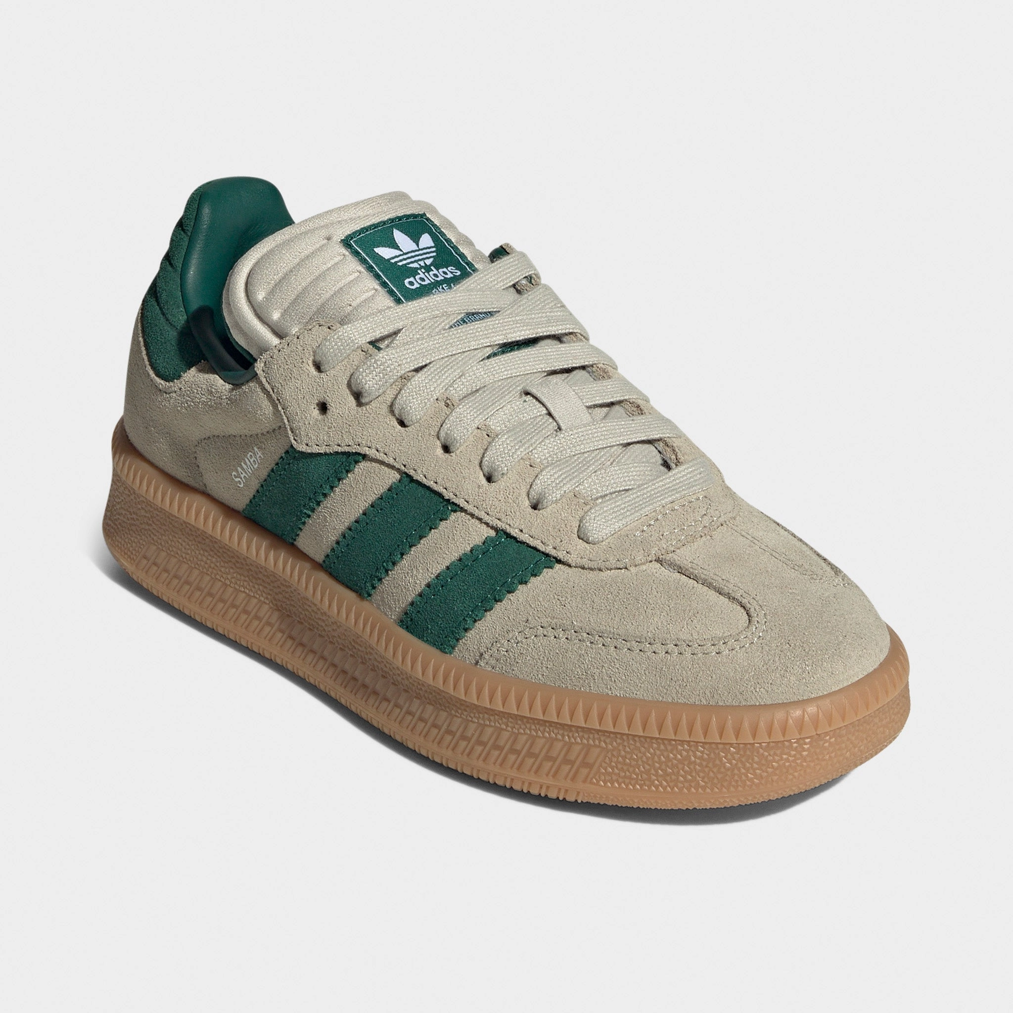 Durable Gear adidas Juniors' Samba XLG Tan / Green