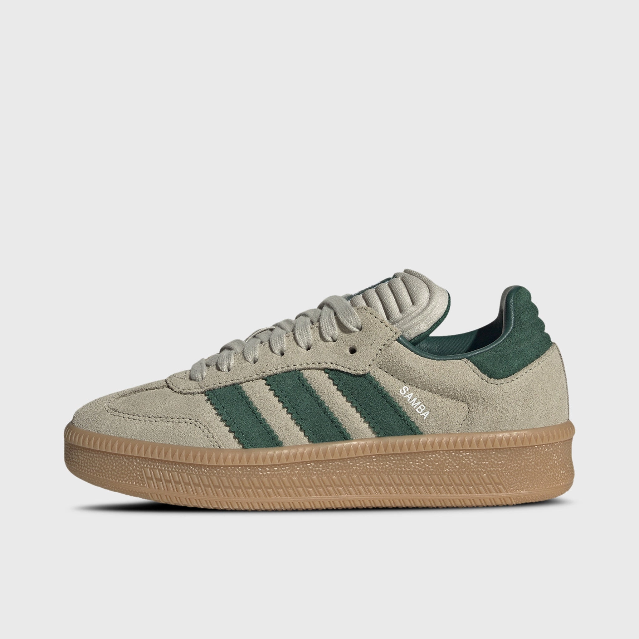 Bold Pattern adidas Juniors' Samba XLG Tan / Green