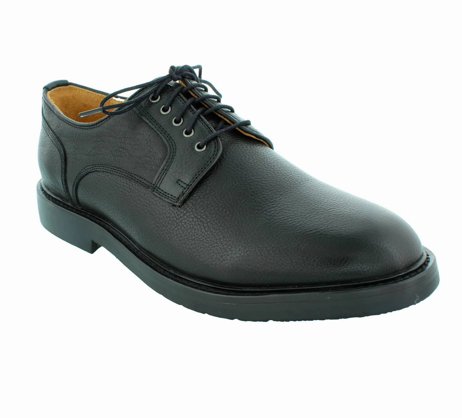Men's Alpha Shoes In Black Lightweight Build Client Meeting Polished Comfort