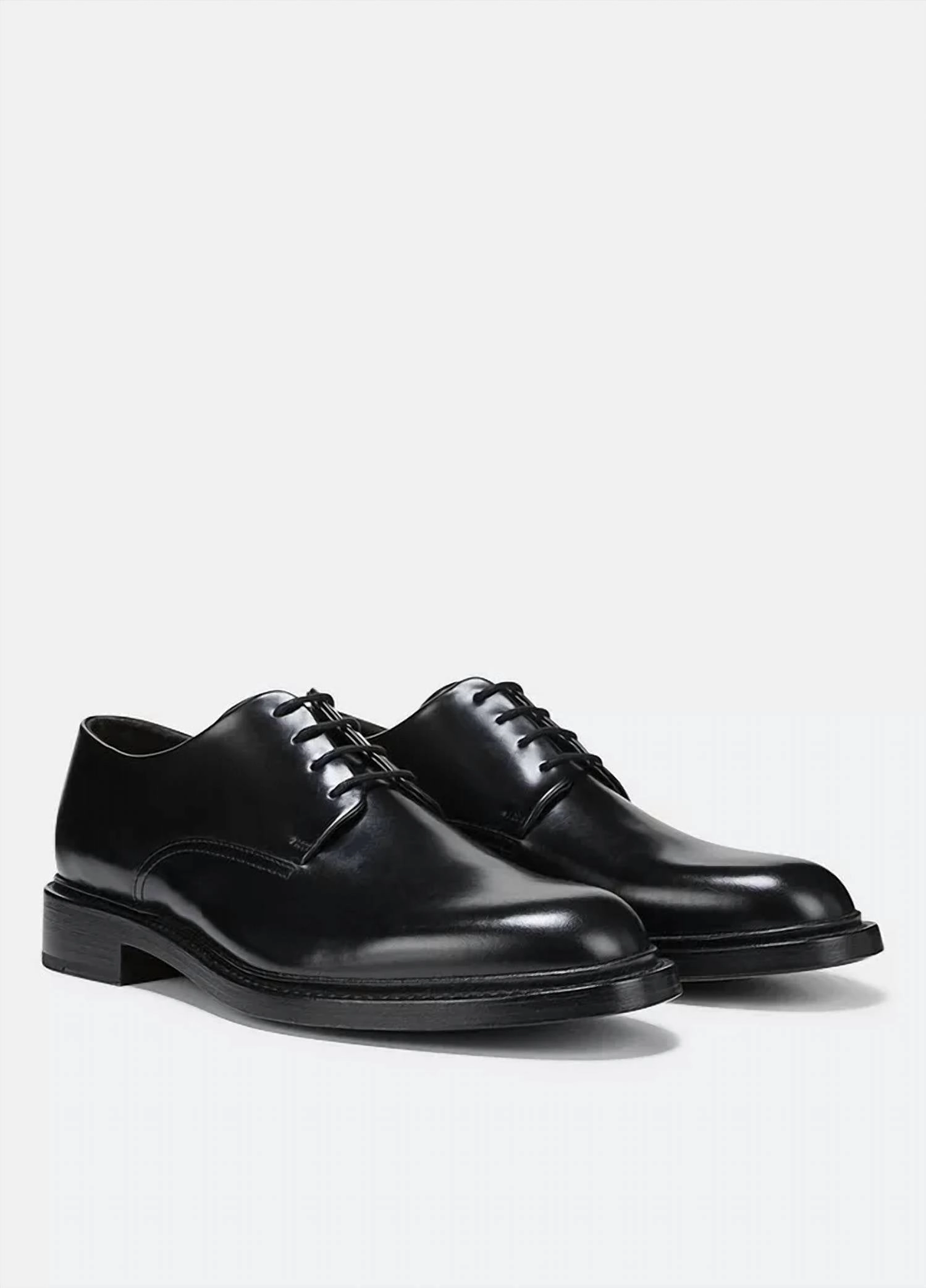Comfy Finish Minimalist Look Men's Davies Leather Oxford Shoes In Black
