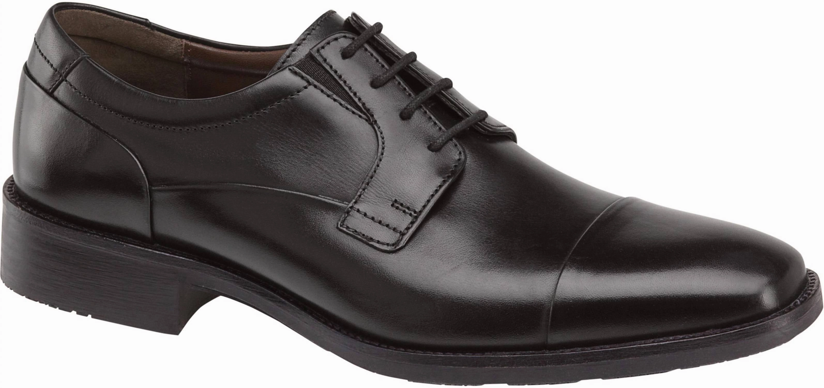 All-Day Use Men's Lancaster Cap Toe Shoes In Black