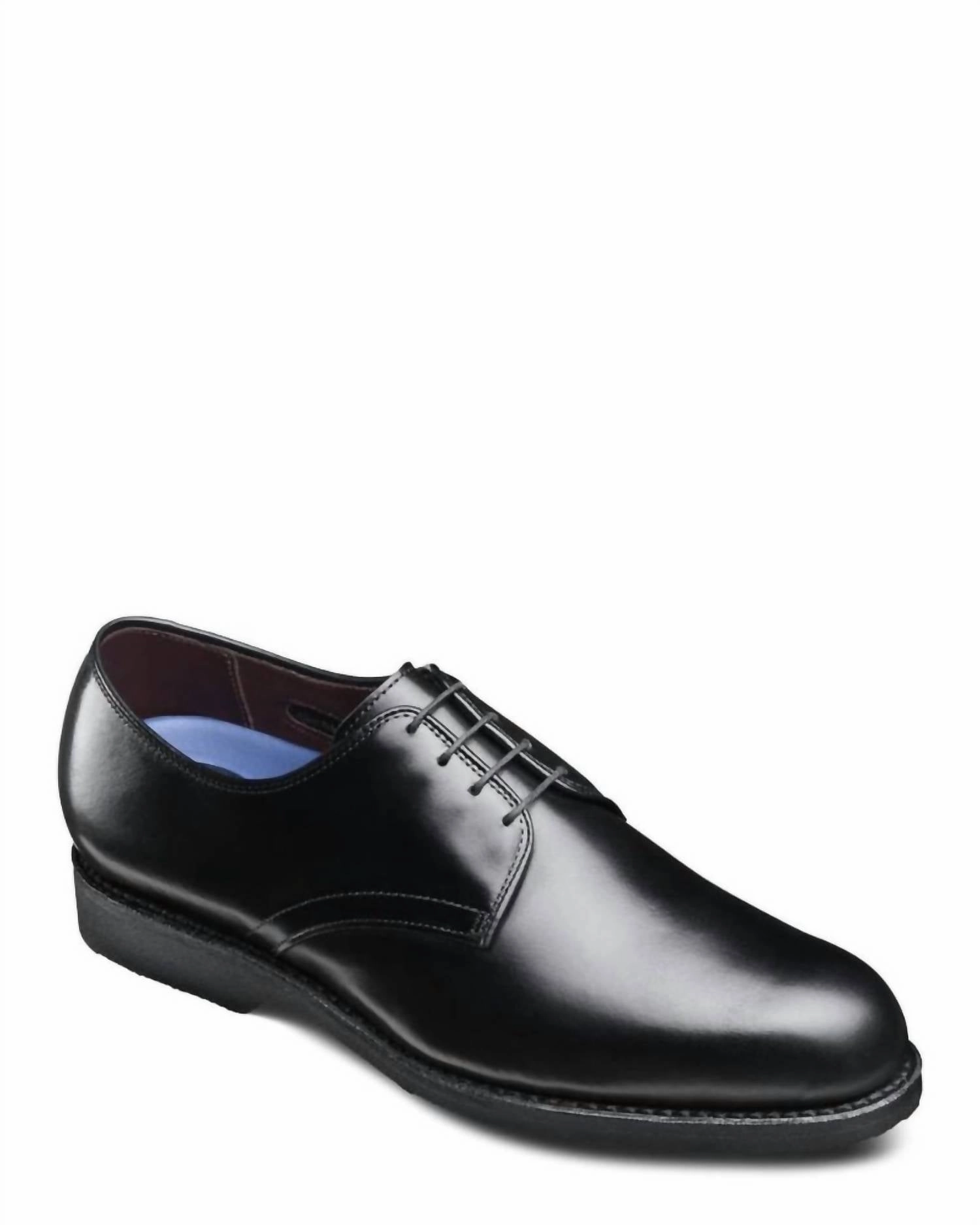 Men's Lax Oxford Shoes In Black Routine Style Business Leather Shoes