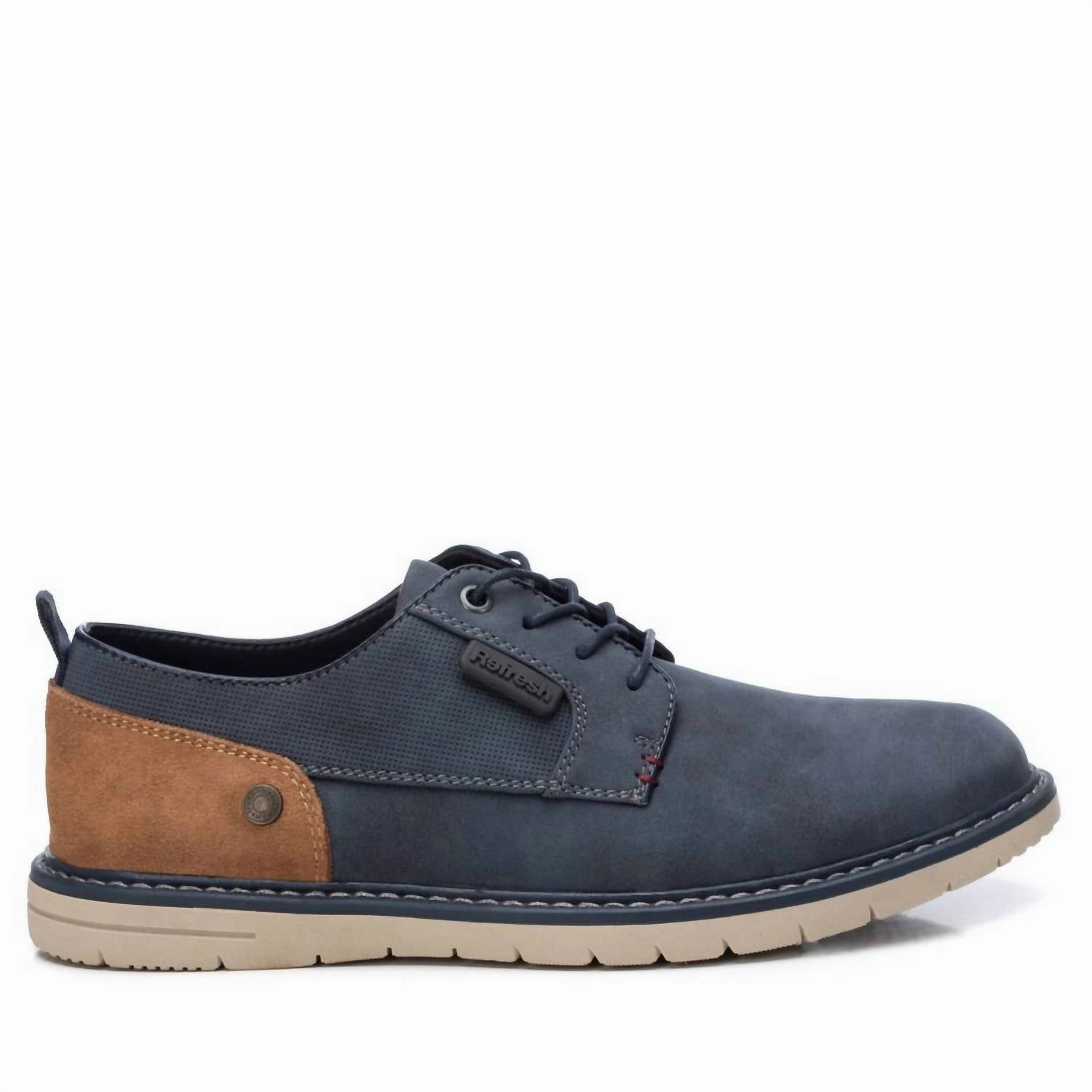 Men's Oxfords Shoes In Navy Polished Look Event Look Paced Routine