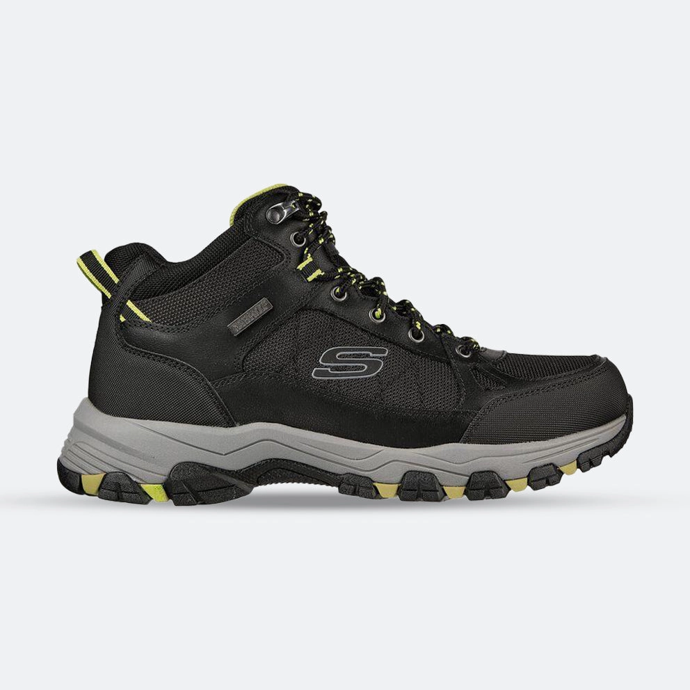 Men's Relaxed Fit Skechers 204477 Selmen Melano Hiking Boots - Black Eva Midsole