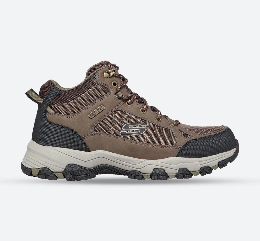 Weather Proof Men's Relaxed Fit Skechers 204477 Selmen Melano Hiking Boots - Chocolate