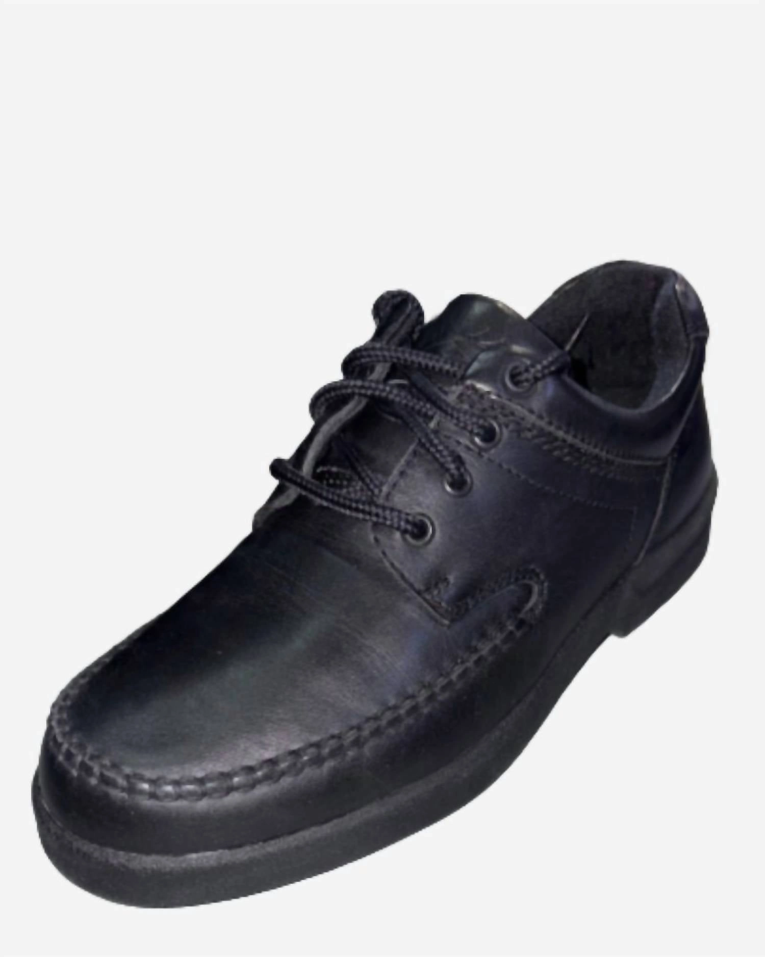 Men's Spokane Oxford Shoes In Black Luxury Leather Oxfords