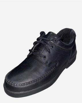 Men's Spokane Oxford Shoes In Black Luxury Leather Oxfords