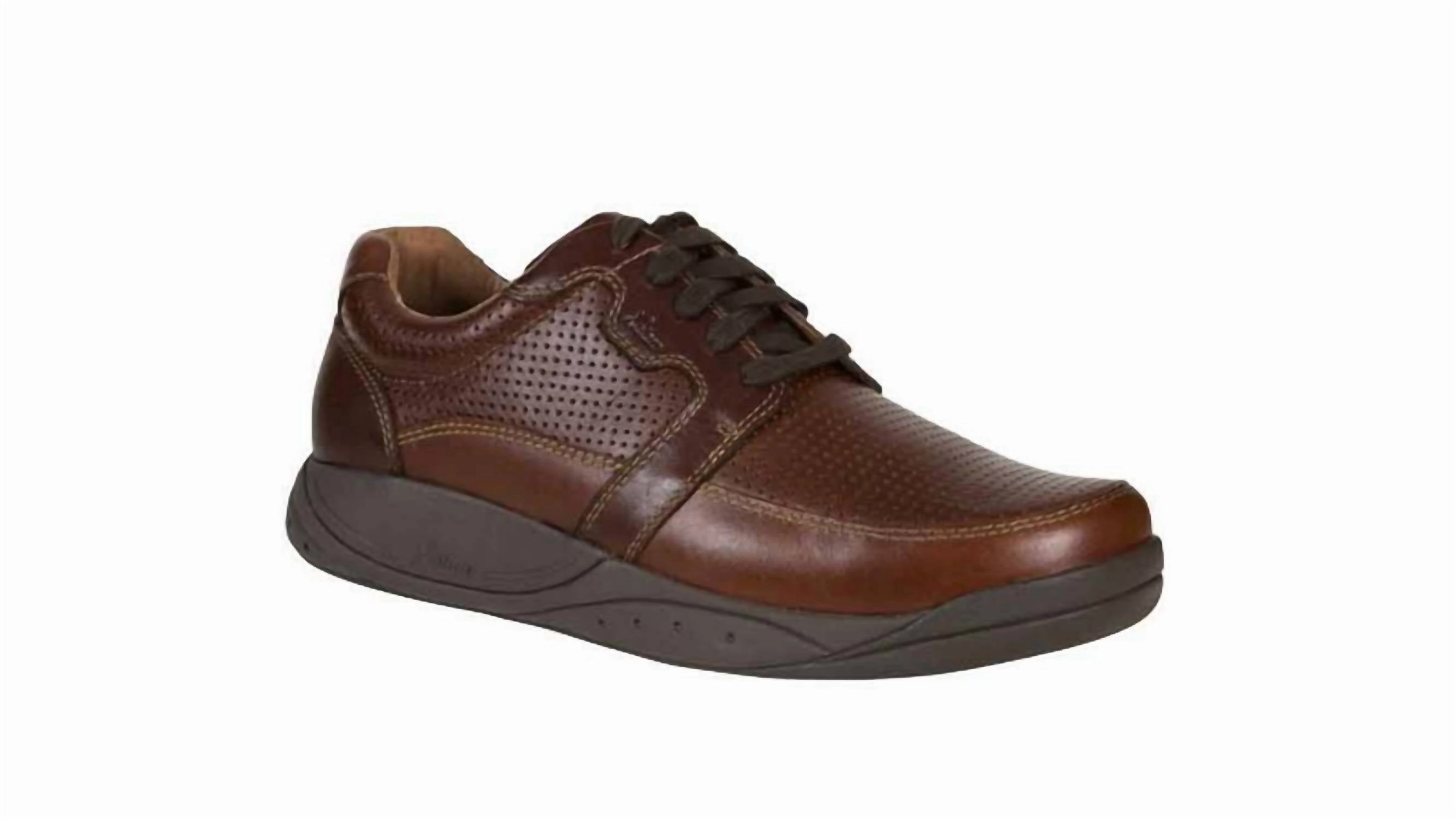Men's Stockholm Shoe In Brandy Glossy Layer Presentation Ready Luxe Detail Urban Executive