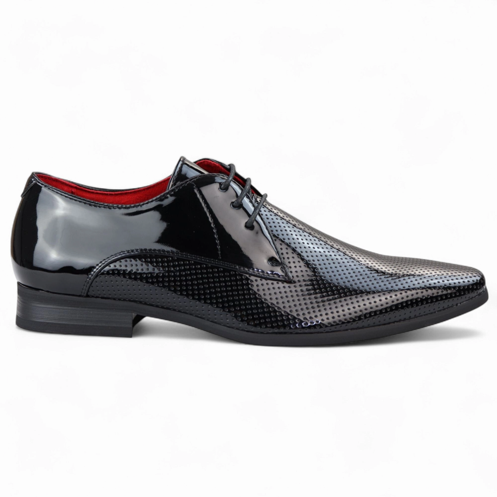 Comfort Fit Event Look Footwear Style Men??s White Pointed Toe Formal Lace Up Perforated Shoes