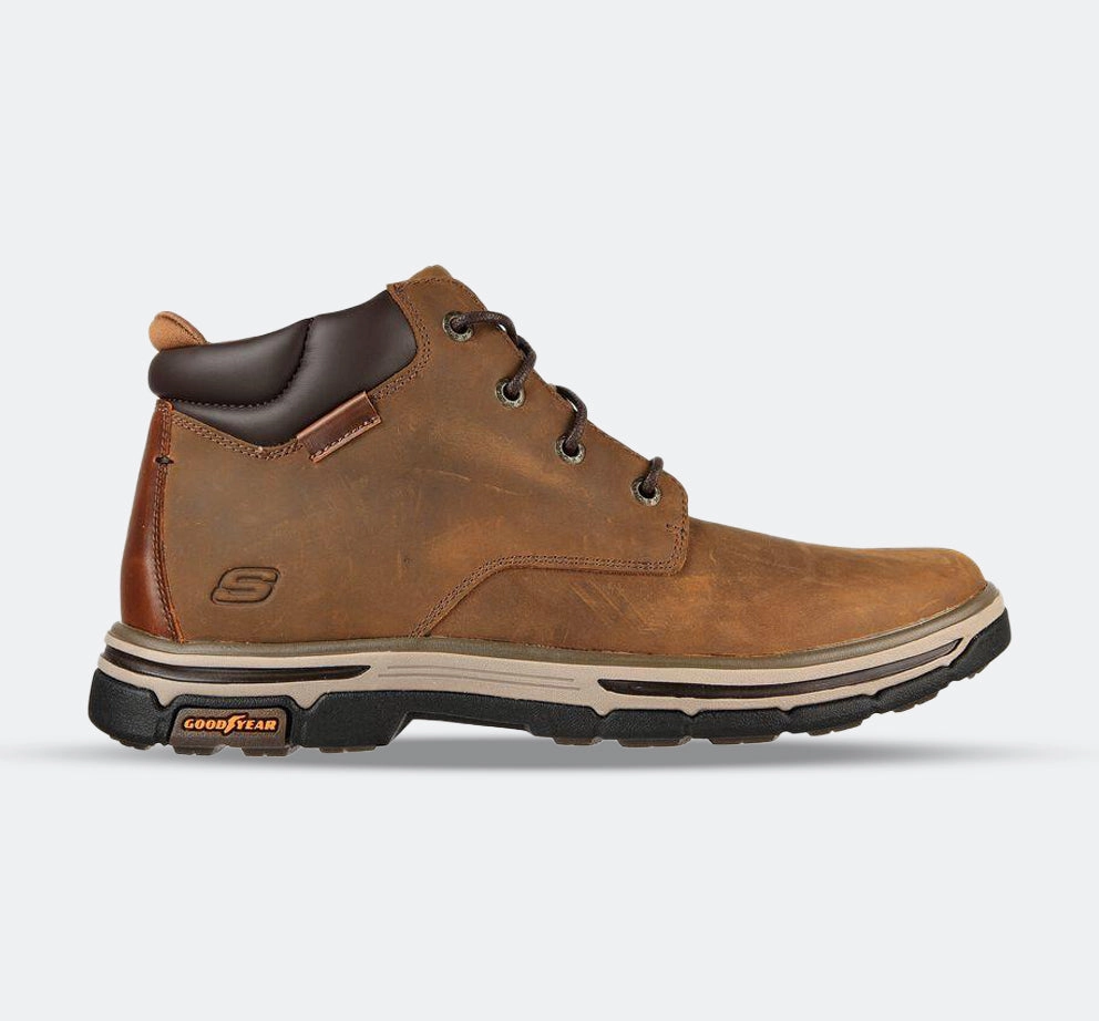 Men's Wide Fit Skechers 204394 Segment 2.0 Brogden Boots - Desert/Brown Waterproof Trail Exploration Breathable Nature Lover