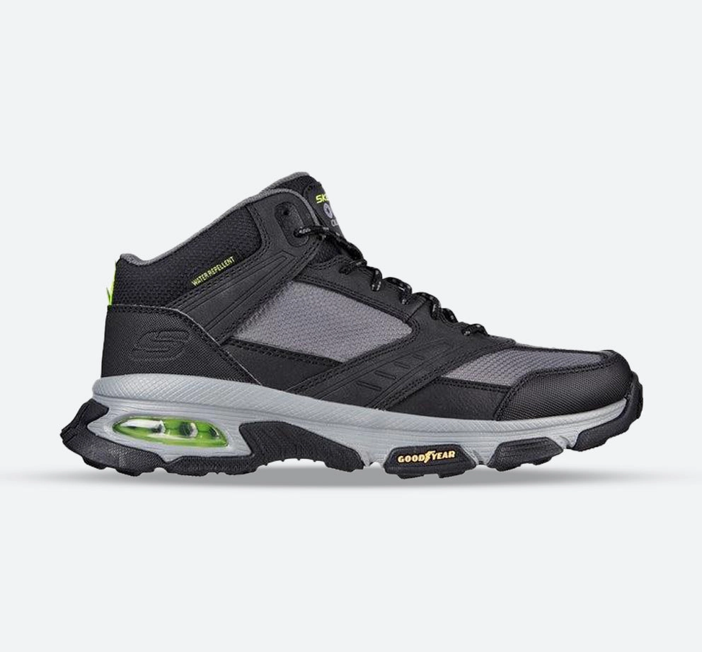 Men's Wide Fit Skechers 237215 Skech Air Envoy Bulldozer Hiking Boots Contoured Heel Cup Cushioned Step All Day Wear