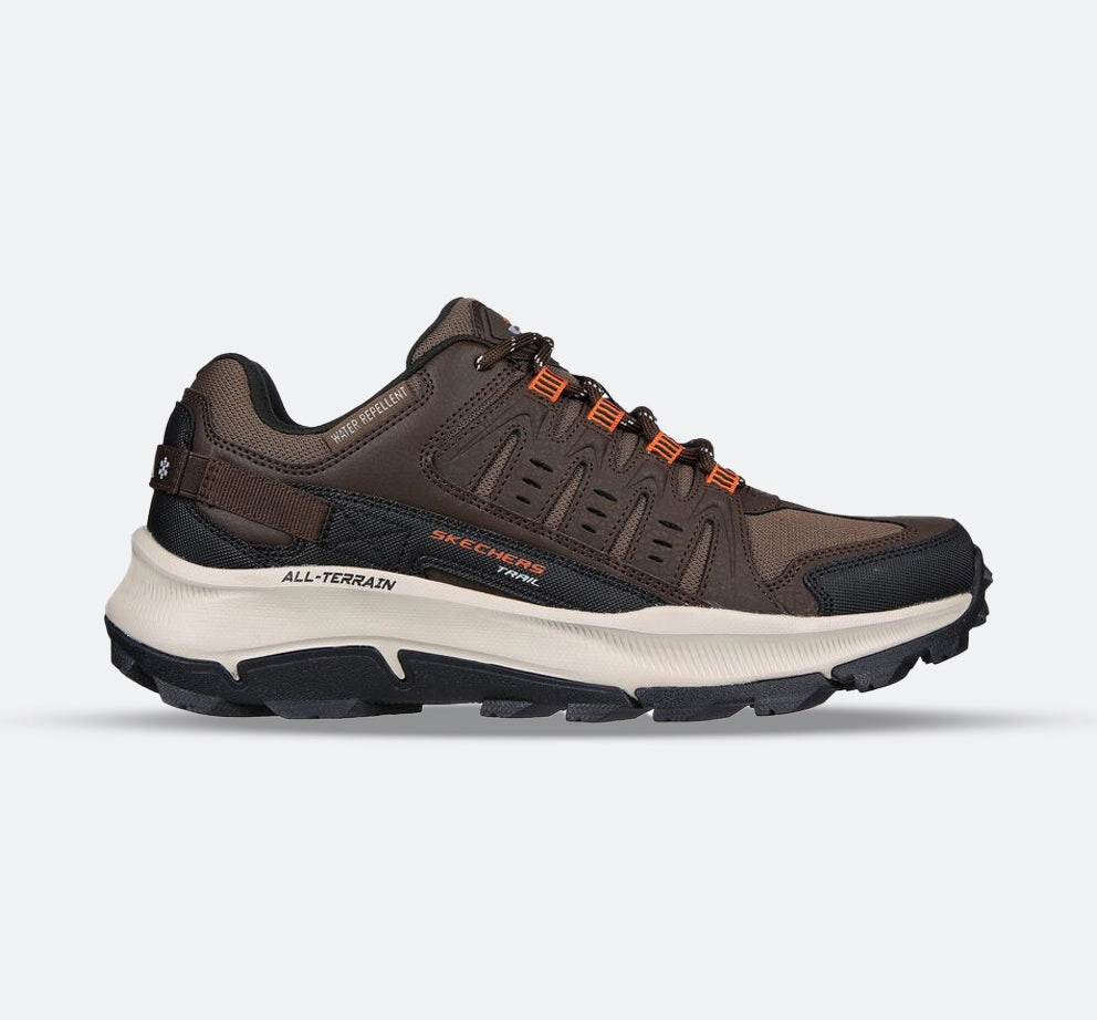 Ultimate Comfort Eco Material All Day Wear Men's Wide Fit Skechers 237501 Equalizer 5.0 Trail-Solix Walking Trainers - Brown/Orange