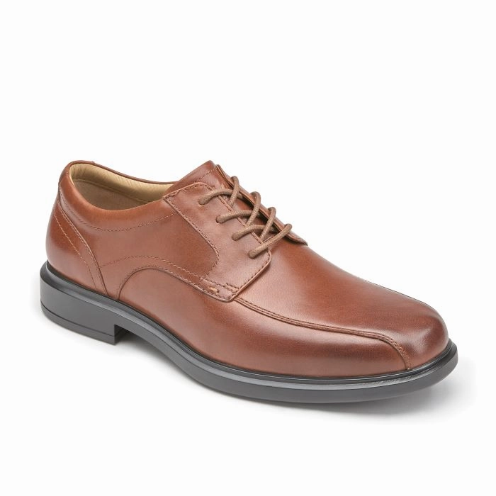 Mens Johnston & Murphy XC4 Stanton 2.0 Run-Off Lace-U in Tan Made in Italy Oxfords Quick Fashion Shoes