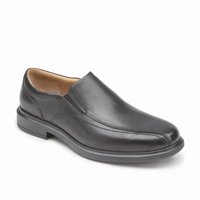Mens Johnston & Murphy XC4 Stanton 2.0 Run-Off Slip-On in Black Ultra Lightweight Design Midday Walk