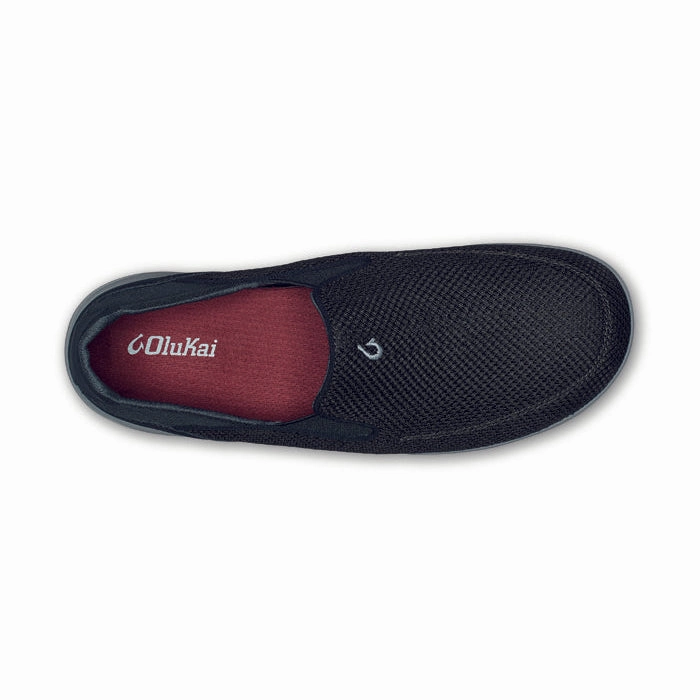 Mens Olukai Nohea Pae Black Metro Step Slip Resistant Outsole Design