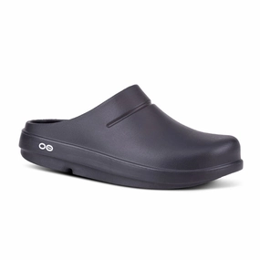 Good Value Straight Cut Mens Oofos OOCloog Black Matte in Black