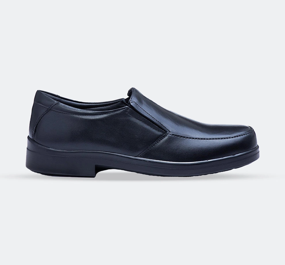 Sun Proof Perfect Form Mens Wide Fit Tredd Well Camelot Slip On Shoes - Black