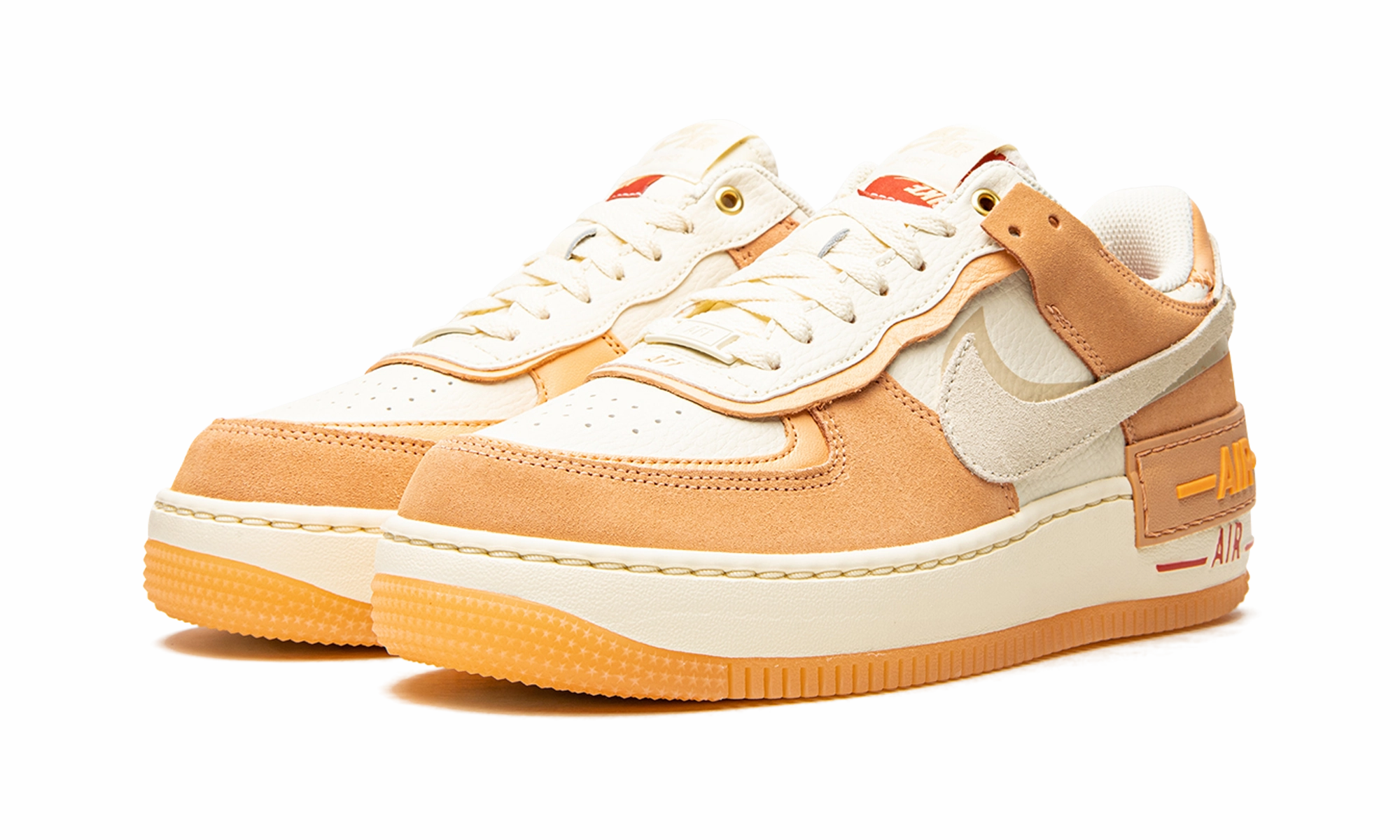 AIR FORCE 1 SHADO MNS WMNS "Sisterhood - Cashmere" Stacked Heel Structure
