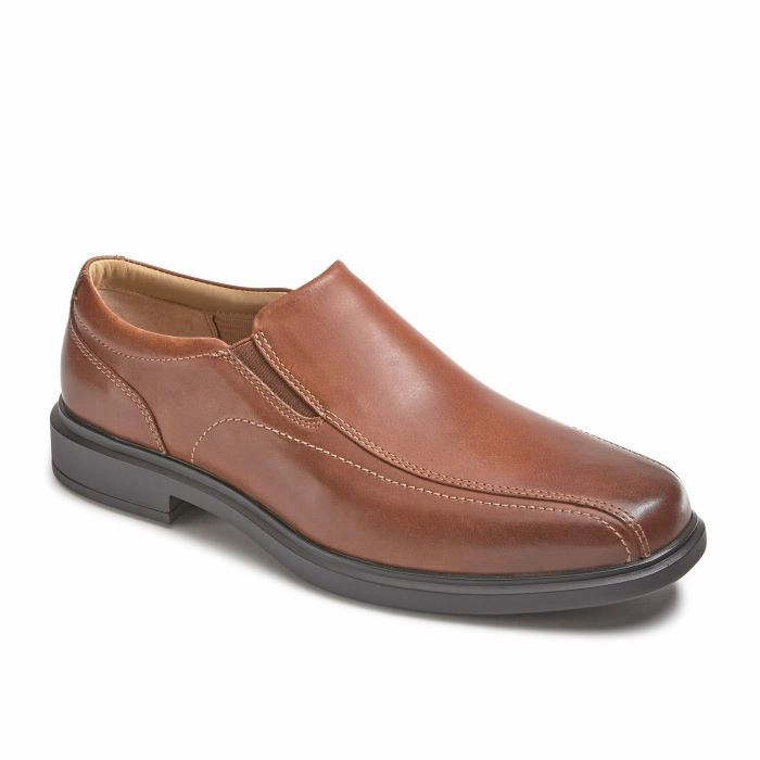 Low Maintenance Mens Johnston & Murphy XC4 Stanton 2.0 Run-Off Slip-On in Tan