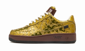 Louis Vuitton Air Force 1 Low "Virgil Abloh - Metallic Gold" Low noise Low key style