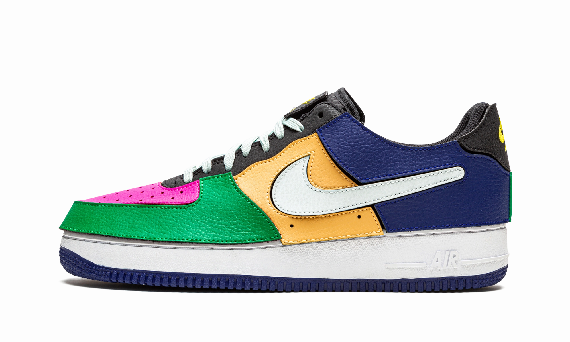 Air Force 1/1 "Black Multi Color" Heel Stabilizer High Top Design