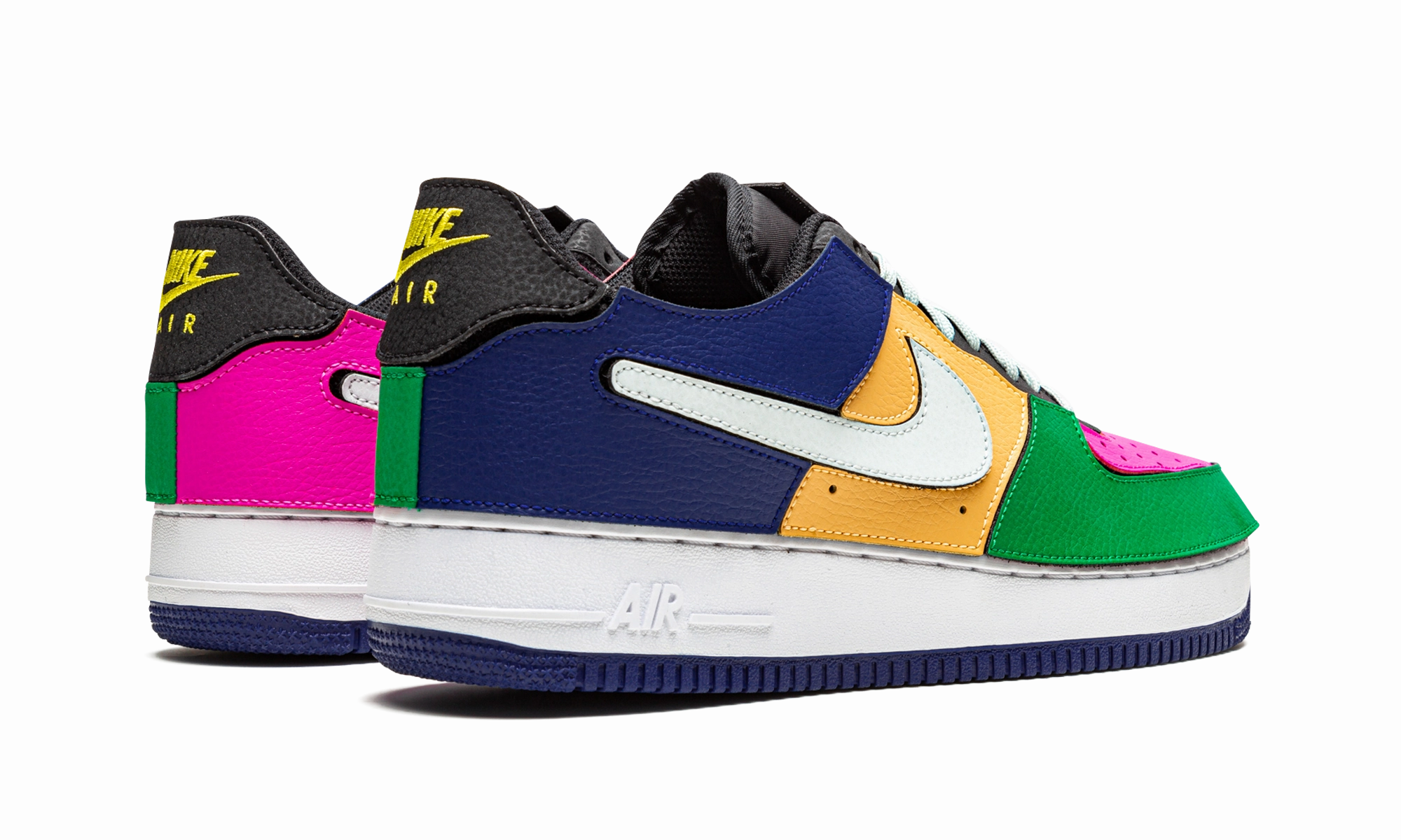 Air Force 1/1 "Black Multi Color" Heel Stabilizer party look