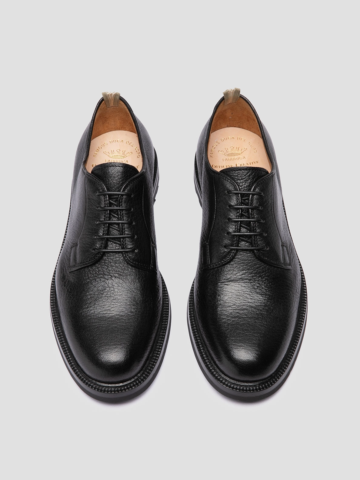 Daily Comfort ASTON FLEXI 001 - Black Leather Derby Shoes