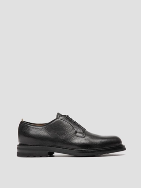 ASTON FLEXI 001 - Black Leather Derby Shoes Long Use Neat Appearance