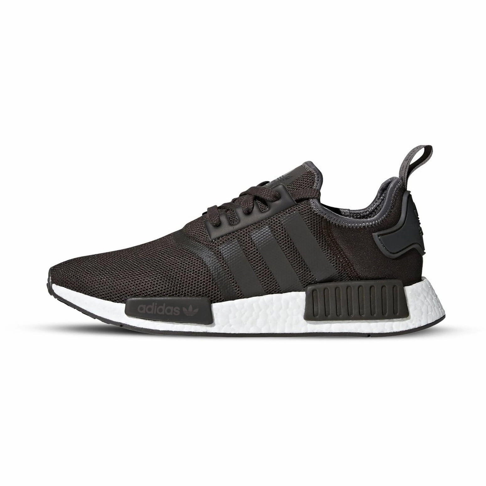 Athletic Performance Tread Grip Adidas Men's NMD R1 Shoes - Trace Grey Metallic / White