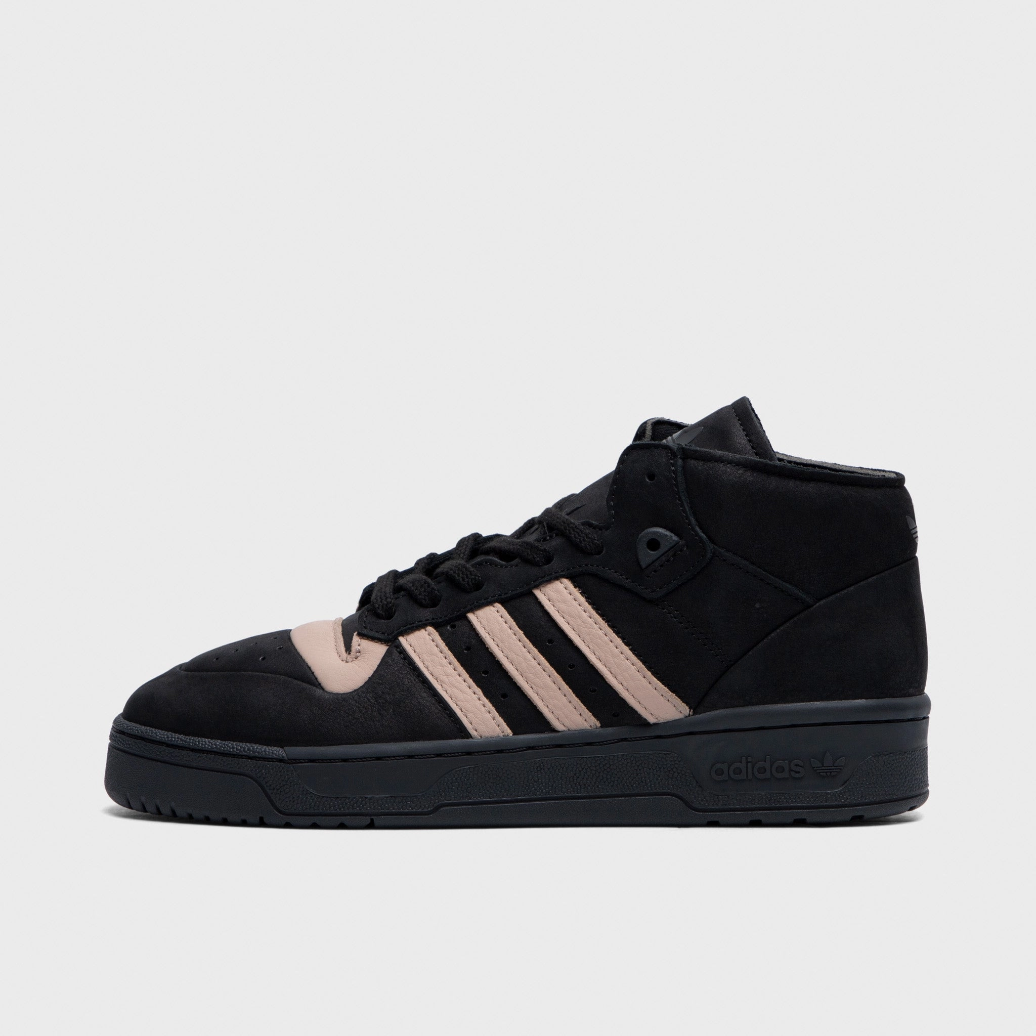 adidas Originals Rivalry Mid 001 Core Black / Ash Pearl - Core Black Foot Stability Sophisticated Look