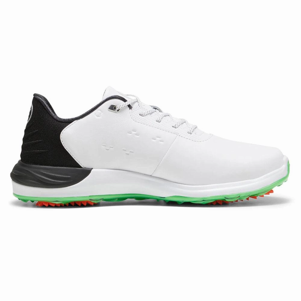 PUMA Phantomcat Nitro Golf Shoes White/Black/Fluro Green - 24 Men Responsive Choice