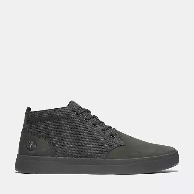 Durable Gear Timberland Men's Davis Square Chukka Shoes - Blackout Nubuck