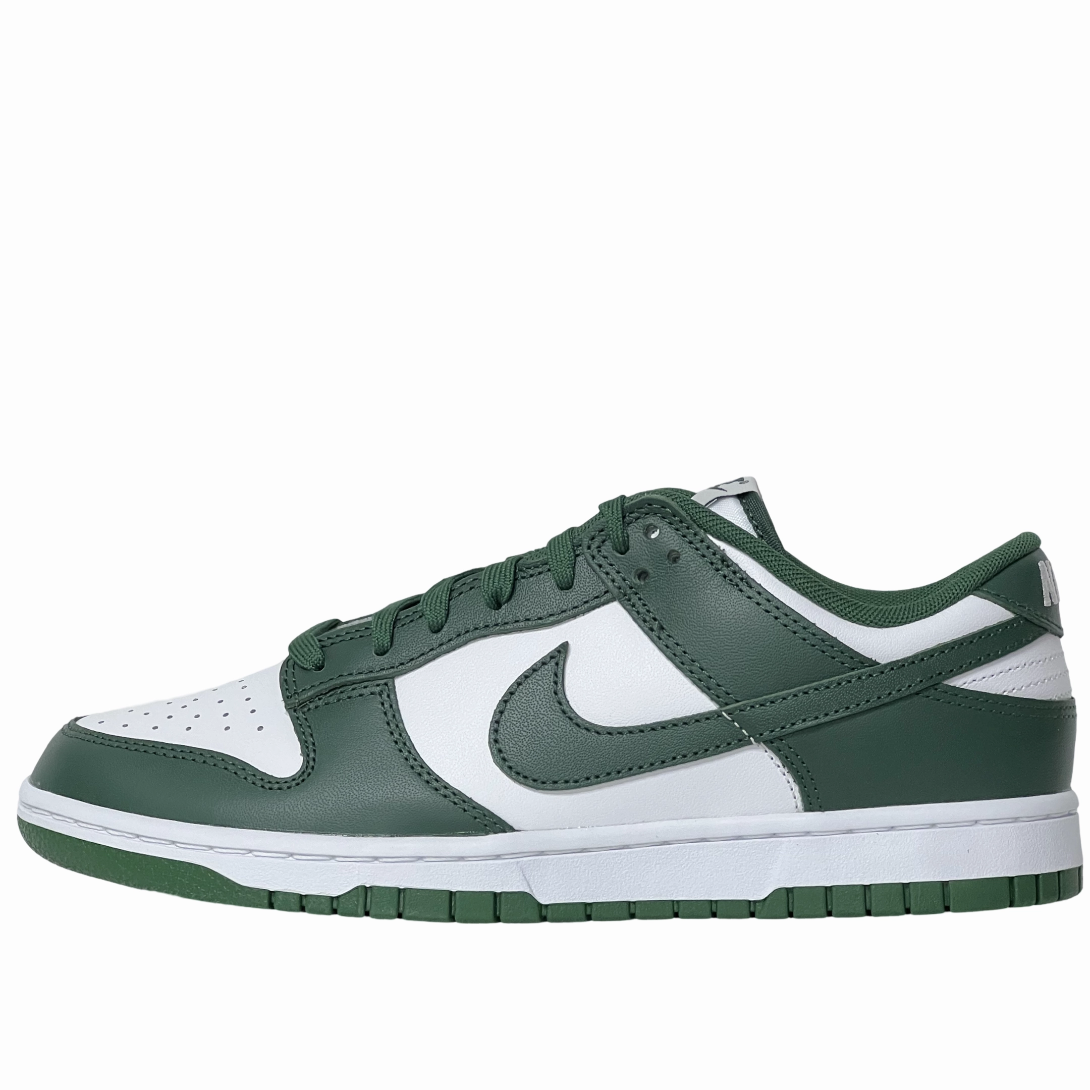 Ergonomic Lacing System Nike Dunk Low Team Green Michigan State