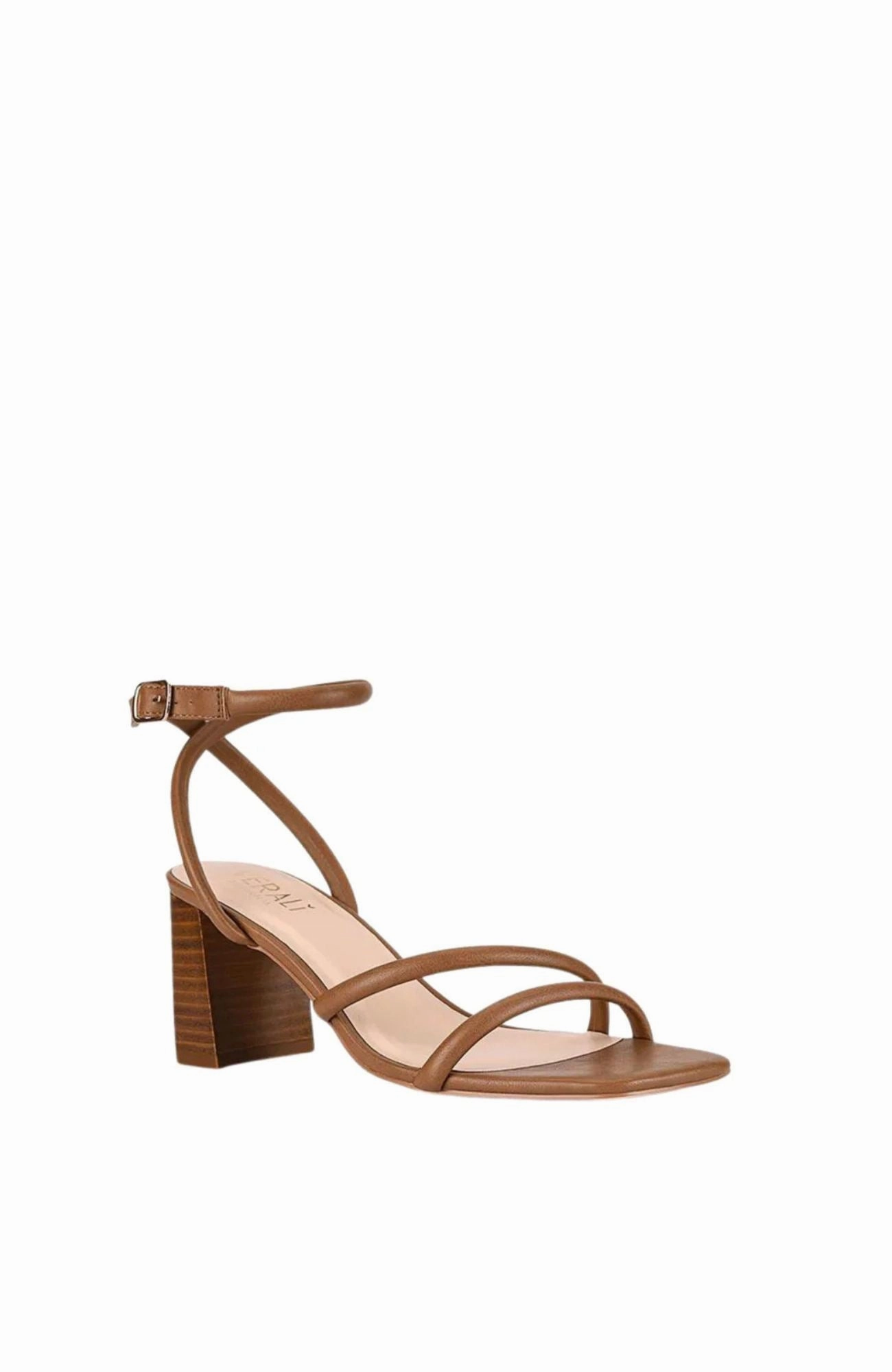 Nadia Block Heel Sandal Tan Fashion Forward Skin Safe