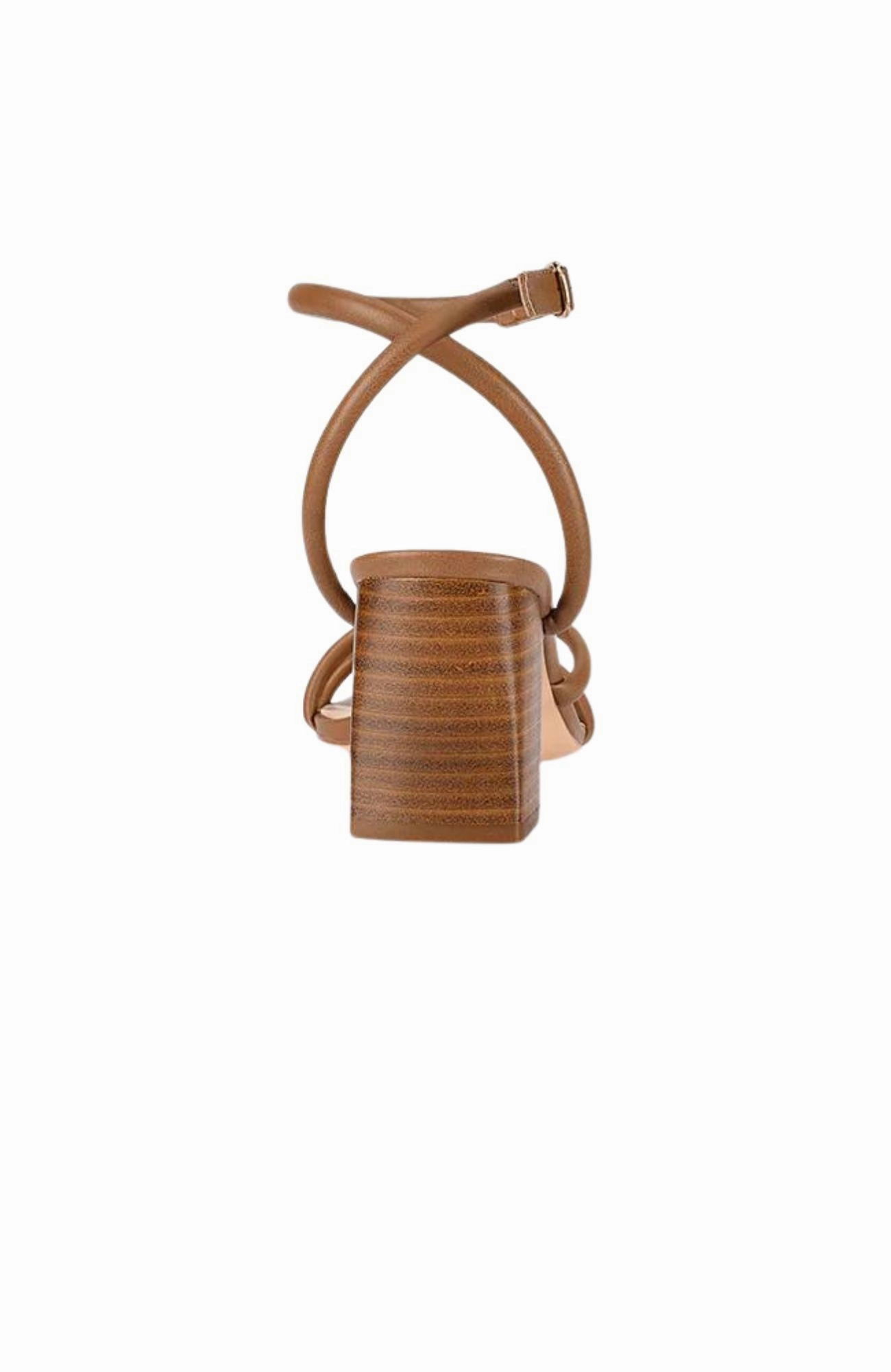 Power Glam Nadia Block Heel Sandal Tan