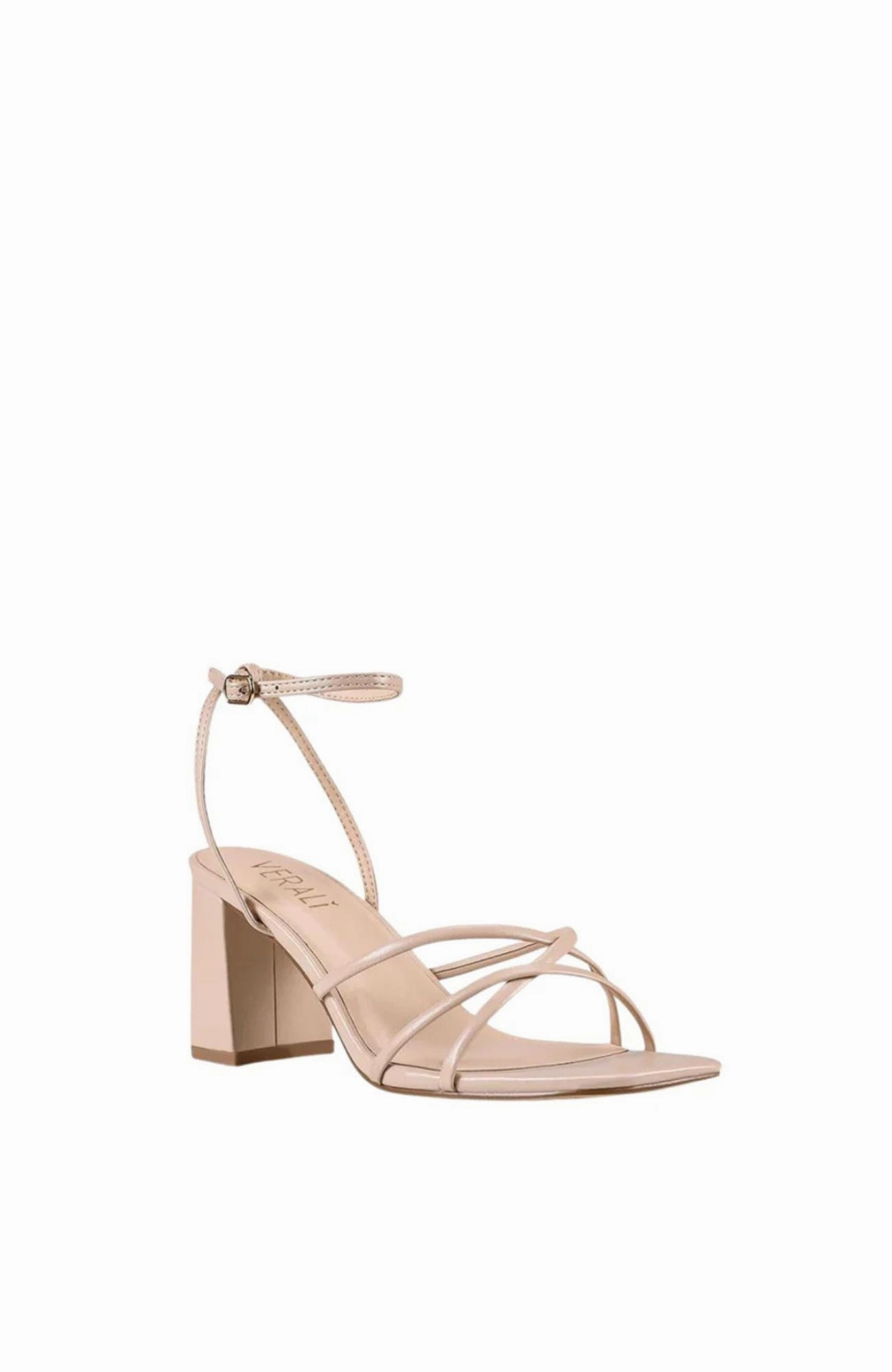 Sleek Pumps Nakita Block Heel Sandal Nude Smooth