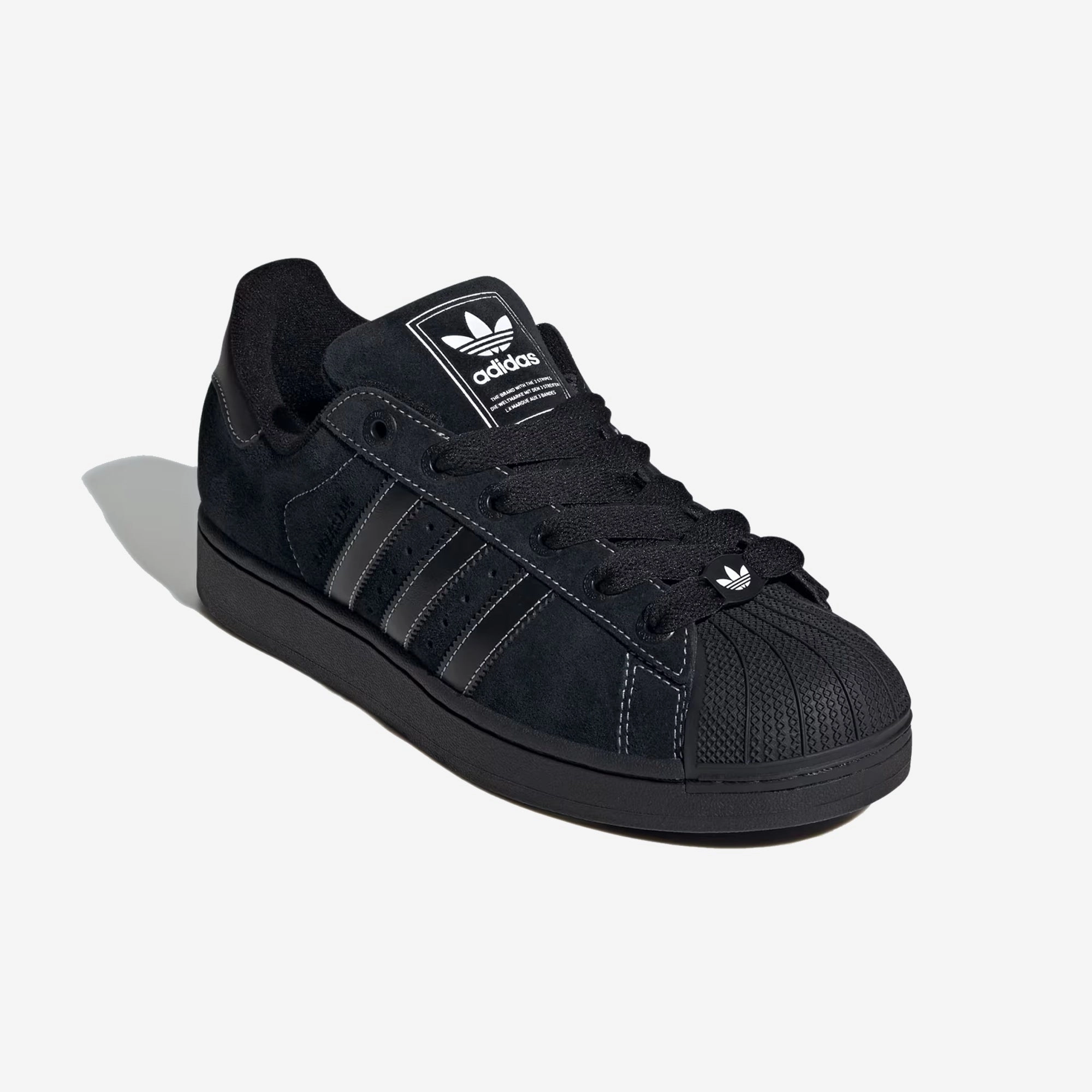 Sock Like Collar Fit hook and loop closure Adidas Originals | SUPERSTAR II { CORE BLACK/CLOUD WHITE