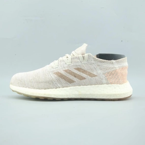 ADIDAS PUREBOOST GO elastic - lacing running shoes running in a light rail station area shoes