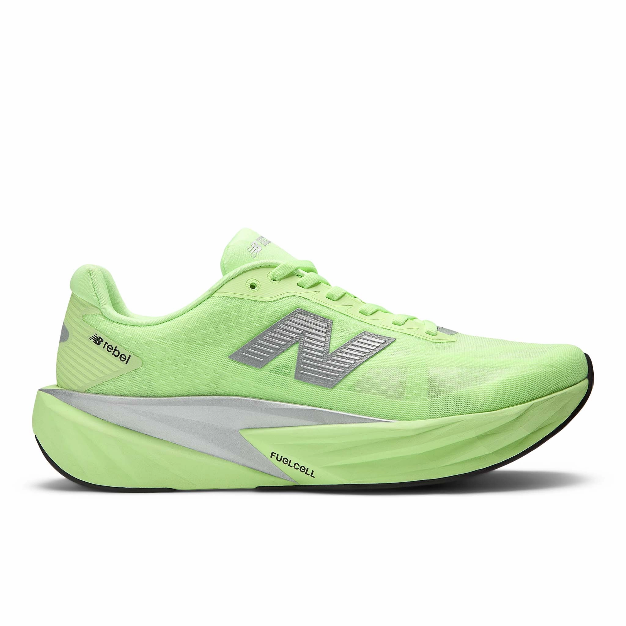 New Balance | Men's FuelCell Rebel v5 Running Shoes - Mint Flash Ventilated Footbed System Effortless Entry