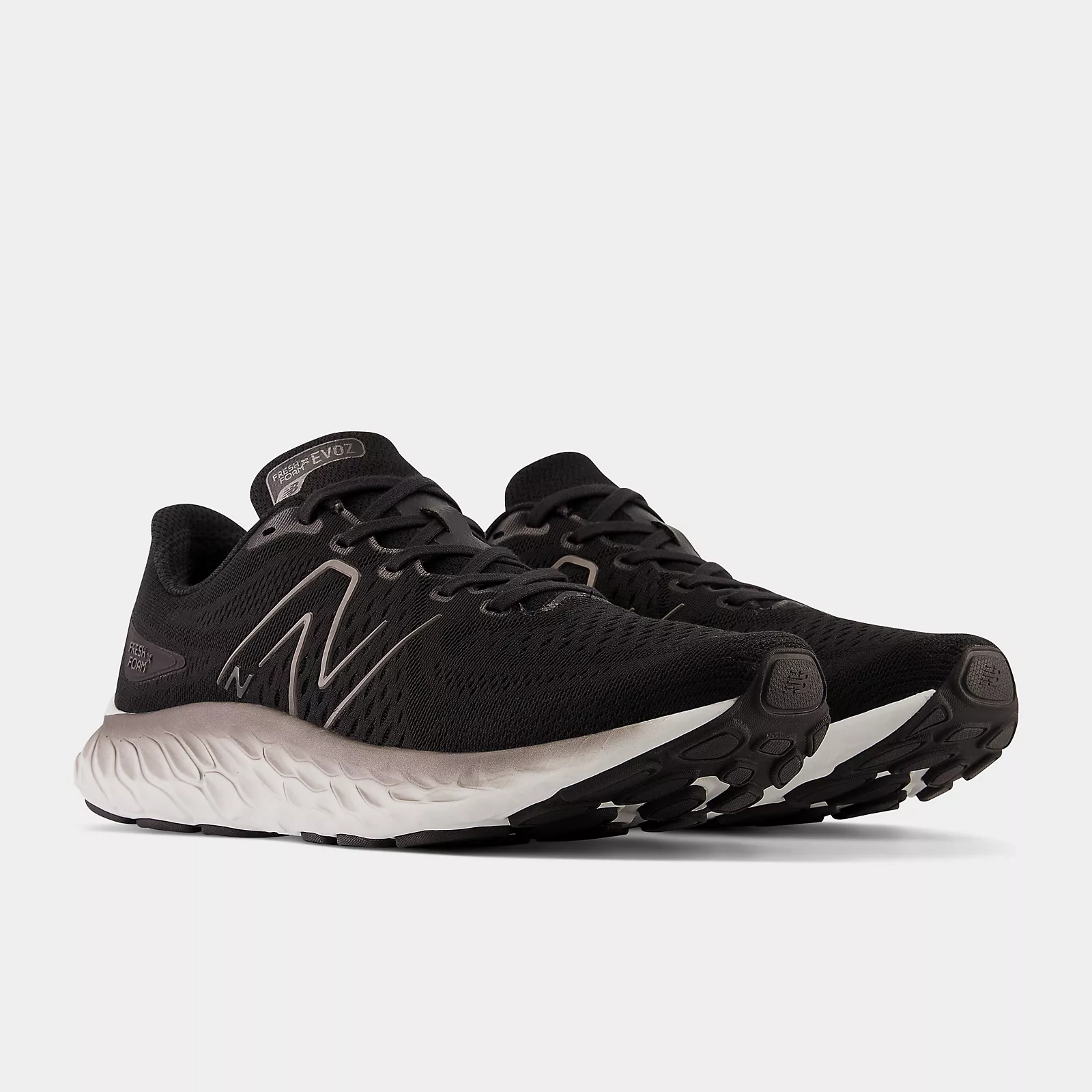 New Balance Men's Fresh Foam X EVOZ v3 Shoes - Black / Silver Metallic indoor activity