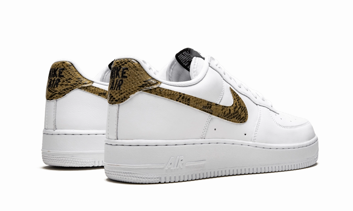 Adaptive Lacing Mechanism Supportive Air Force 1 Low "Ivory Snake"