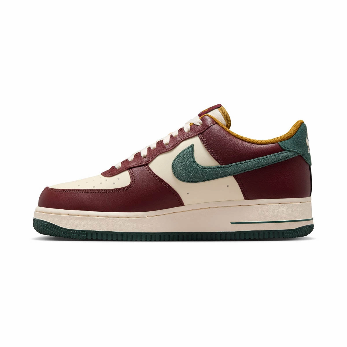 Nike Air Force 1 '07 LV8 'Dark Team Red Vintage Green' Men's Shoes Torsion Adaptive Sole Design