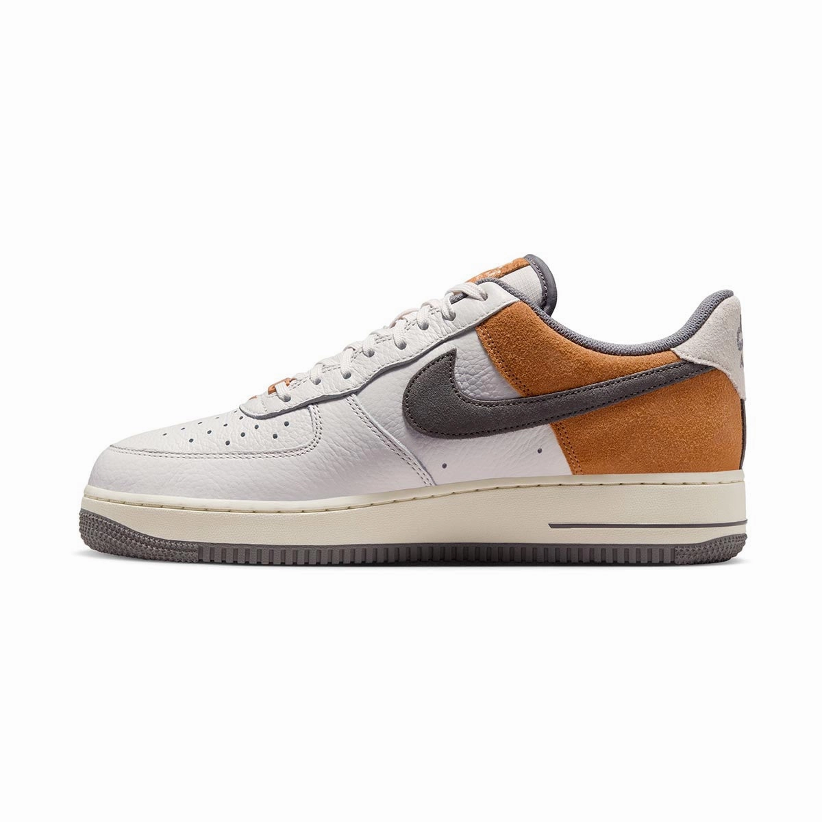 Nike Air Force 1 '07 LV8 'Sail Gray Light Wheat' Men's Shoes Fast Lane Lateral Balance Pad