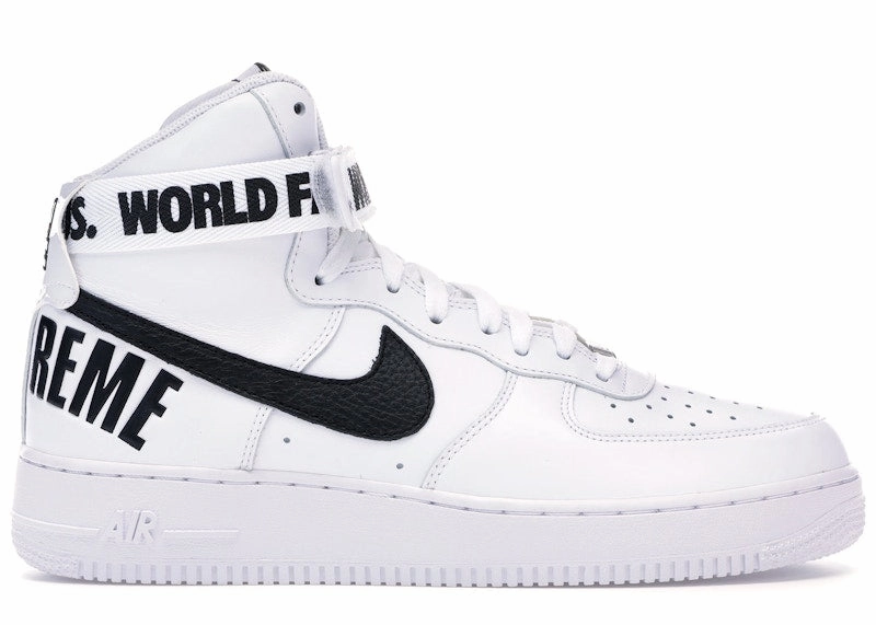 School Hike Nike Air Force 1 High Supreme World Famous White
