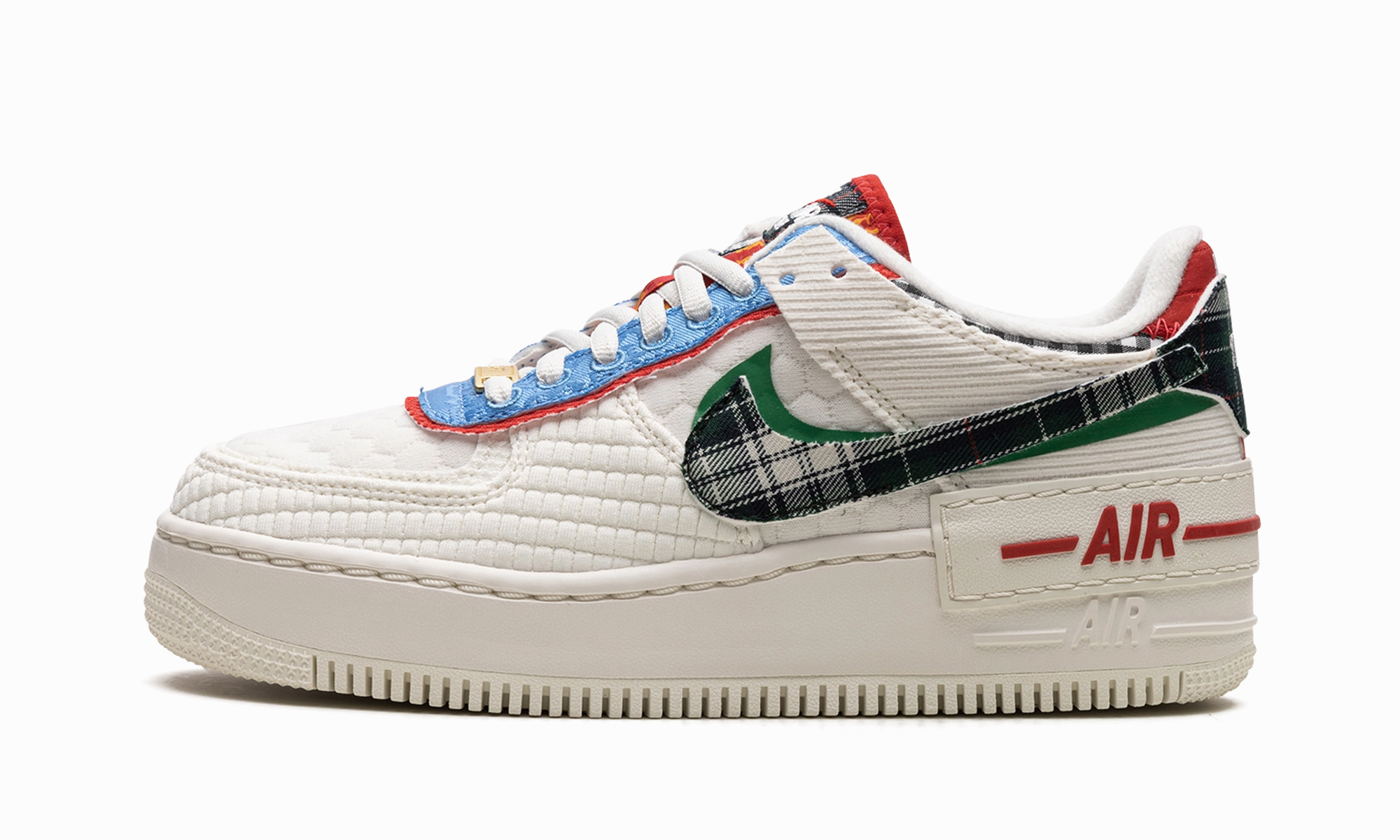 NIKE AIR FORCE 1 SHADO WMNS "Multi-Material" Tree Hike Meadow Path