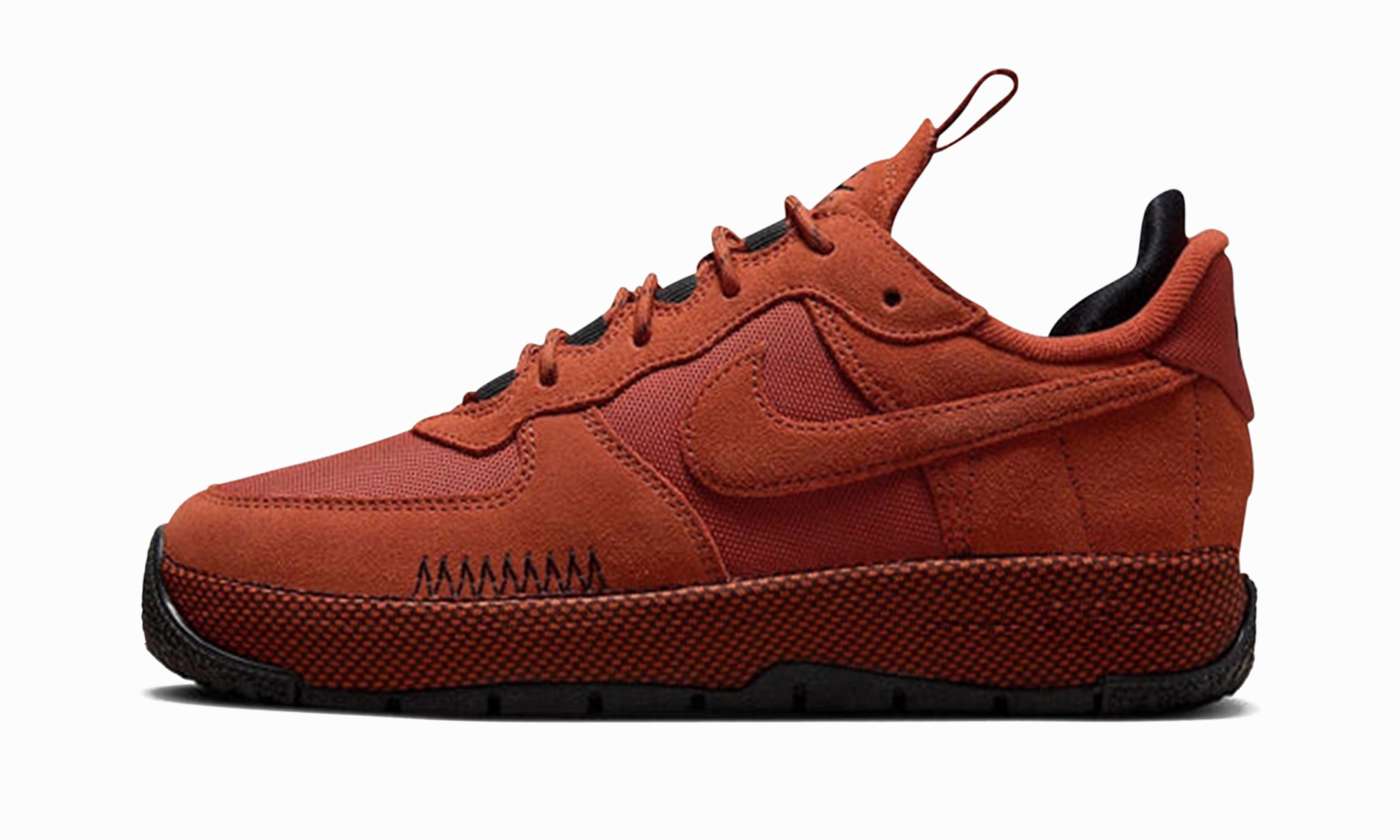Nike Air Force 1 Wild Low WMNS "Rugged Orange" Ventilated Mesh Fashion Mood