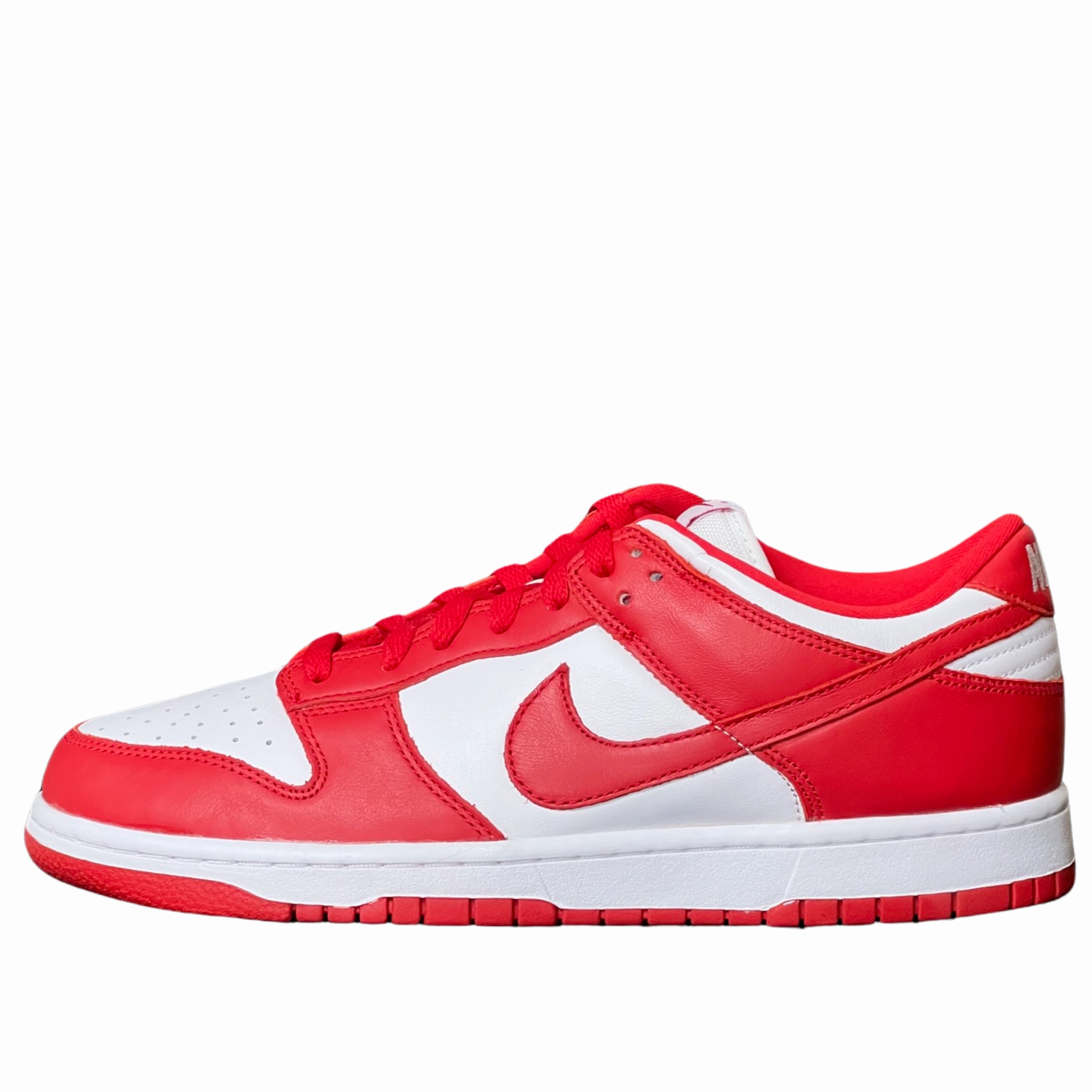 Nike Dunk Low St. Johns White University Red Ground Control Tactile Responsiveness