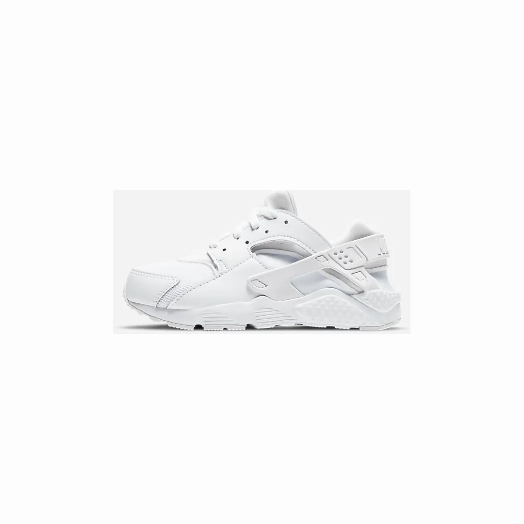 Light Impact Pressure Zone Mapping Nike Kid's Huarache Run Shoes - White / Pure Platinum / White