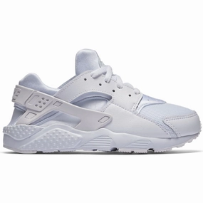 Shock Absorbing TPU Cloud Soft Nike Kid's Huarache Run Shoes - White / Pure Platinum / White